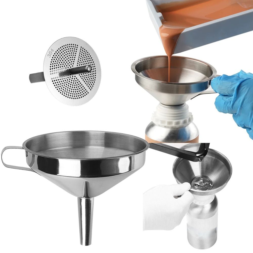 Commercial Kitchen Oil Filter - قمع واسع الفم من الفولاذ المقاوم