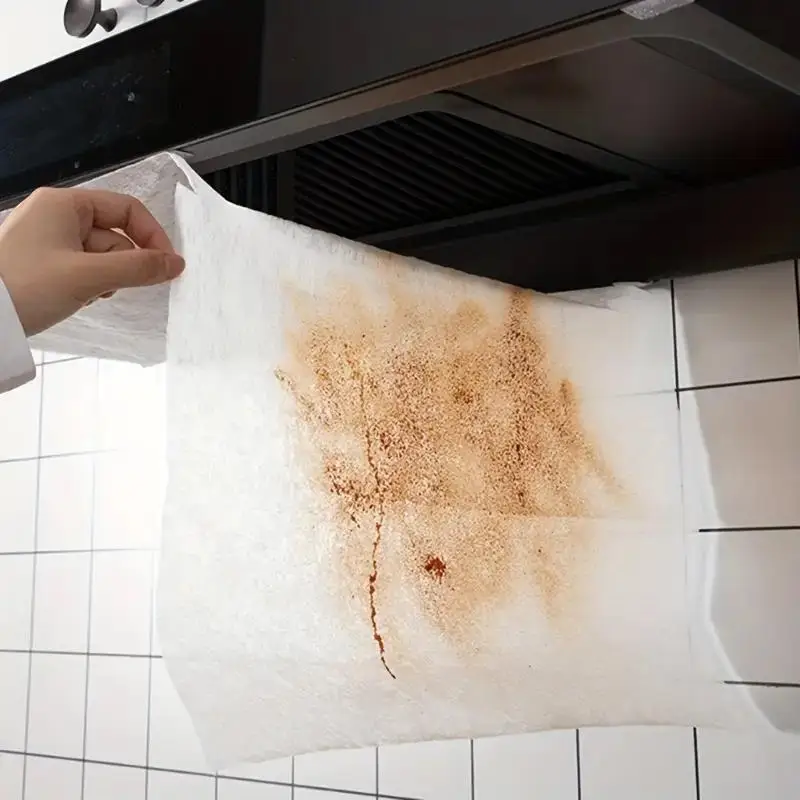 Commercial Kitchen Oil Filter - 12 قطعة ورق فلتر زيت لشفاط