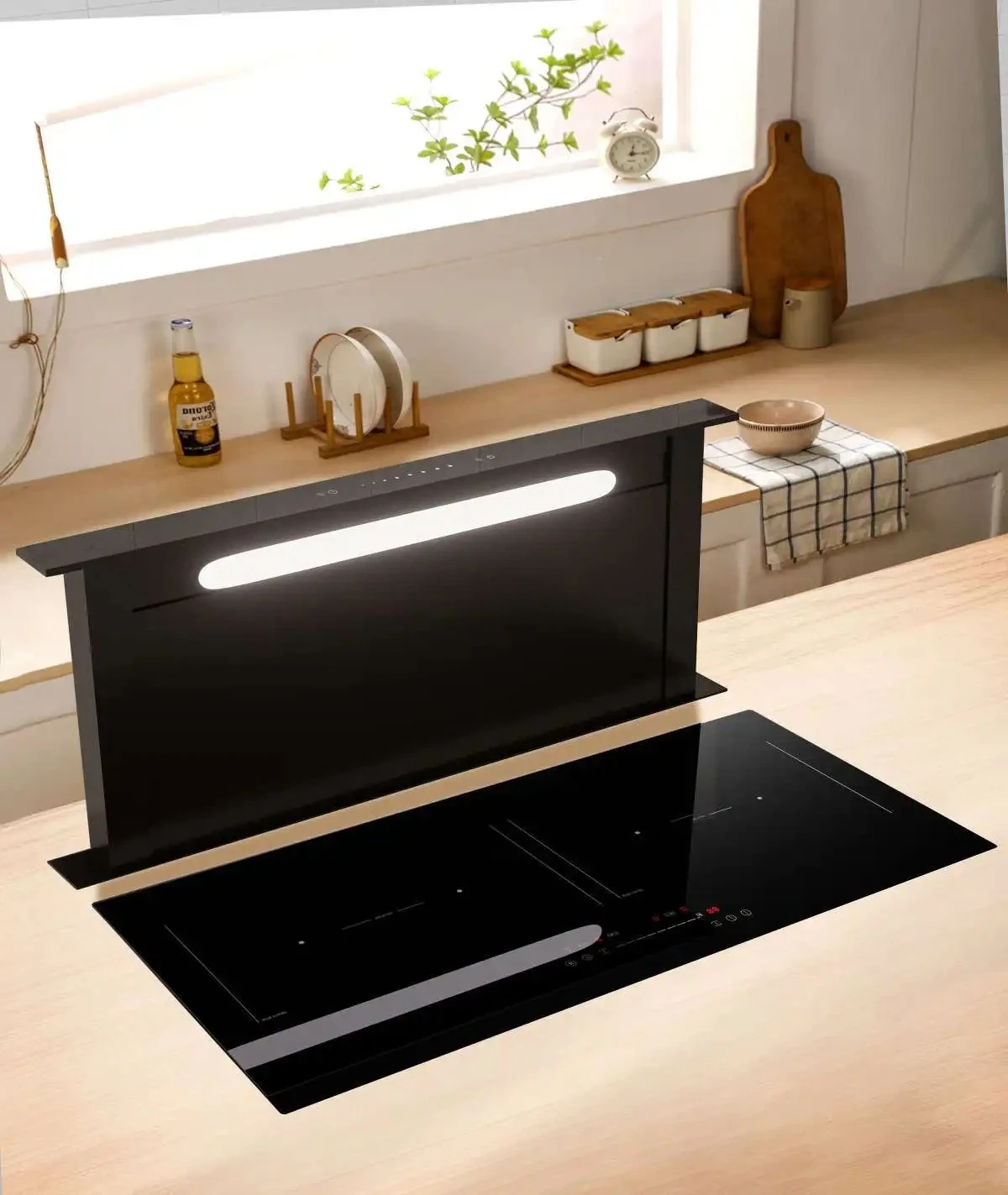 Commercial Kitchen Hood Installation - شفاط مطبخ أوتوماتيكي قابل للسحب بطول