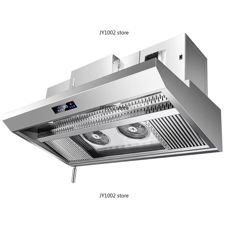 Commercial Kitchen Hood Installation - شفاط مطبخ تجاري صغير من الستانلس