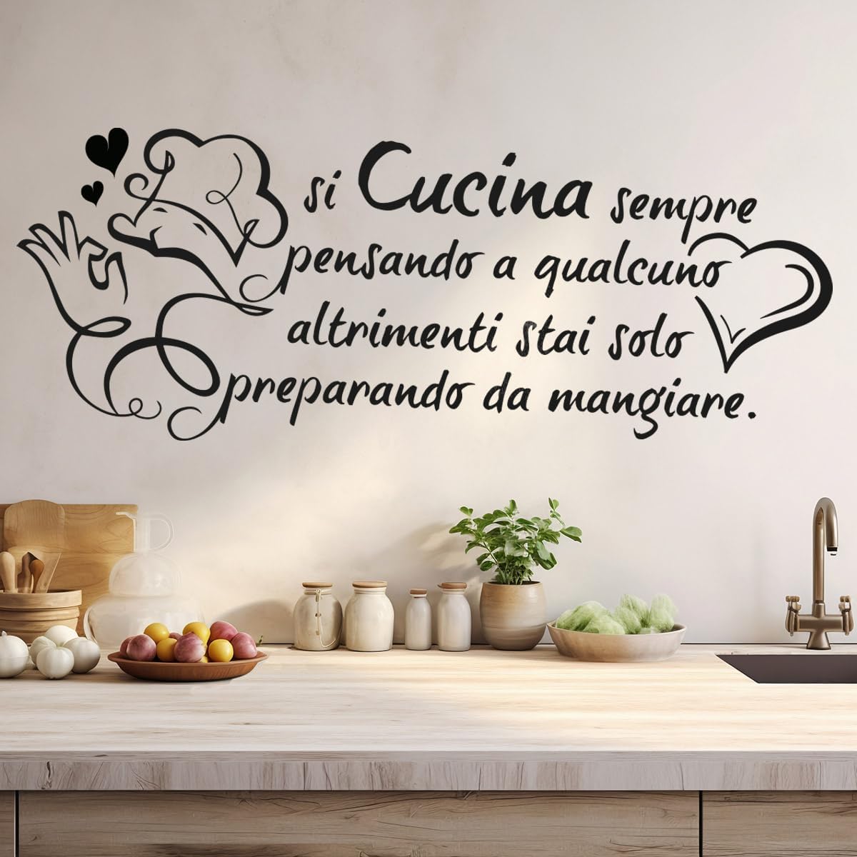Commercial Kitchen Wall - ملصق جداري بتصميم اقتباسات عن الحب