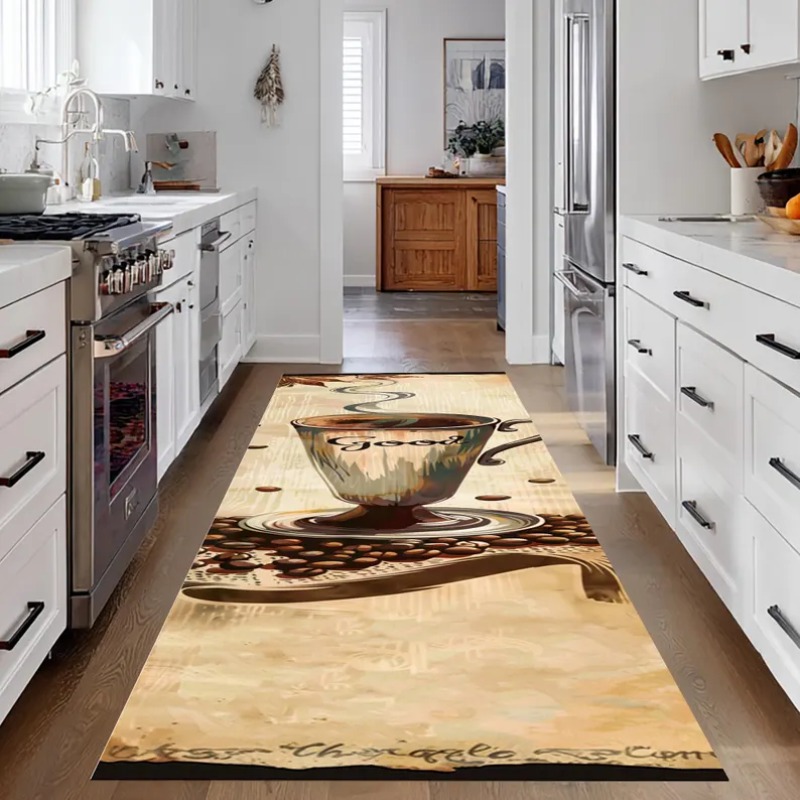 Commercial Kitchen In Your Home - سجادة القهوة، سجادة المطبخ الفنية غير
