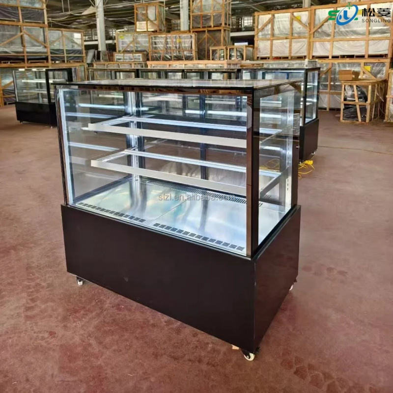ثلاجة عرض الكيك الزجاجية المرب - مراجعة Refrigerated Display Case وسعره