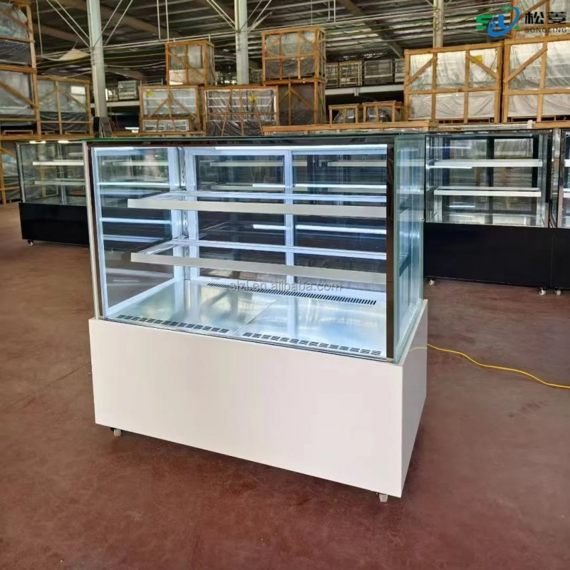 ثلاجة عرض الكيك الزجاجية المرب - مراجعة Refrigerated Display Case وسعره