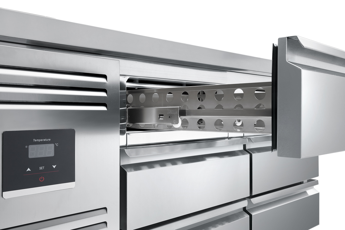 ثلاجة عمل قابلة للتعديل من الف - مراجعة Refrigerated Display Case وسعره