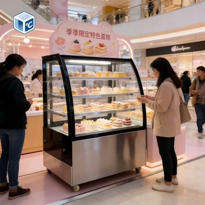 ثلاجة عرض الكيك التجارية ذات ط - مراجعة Refrigerated Display Case وسعره