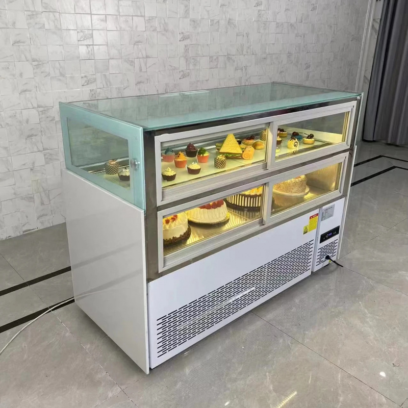 ثلاجة عرض مزدوجة الطبقات من ال - مراجعة Refrigerated Display Case وسعره