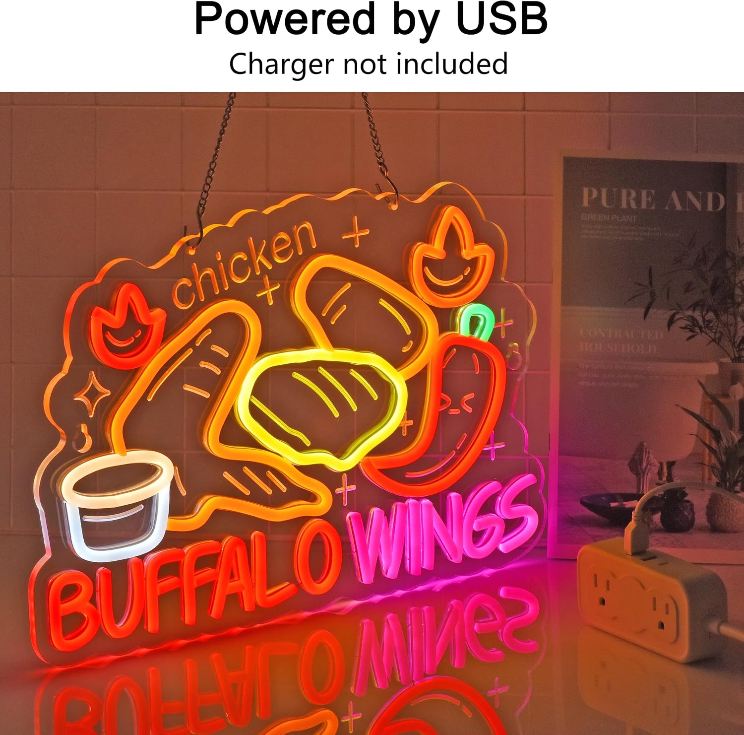 لافتة نيون LED على شكل أجنحة ا - مراجعة Commercial Kitchen Walls وسعره