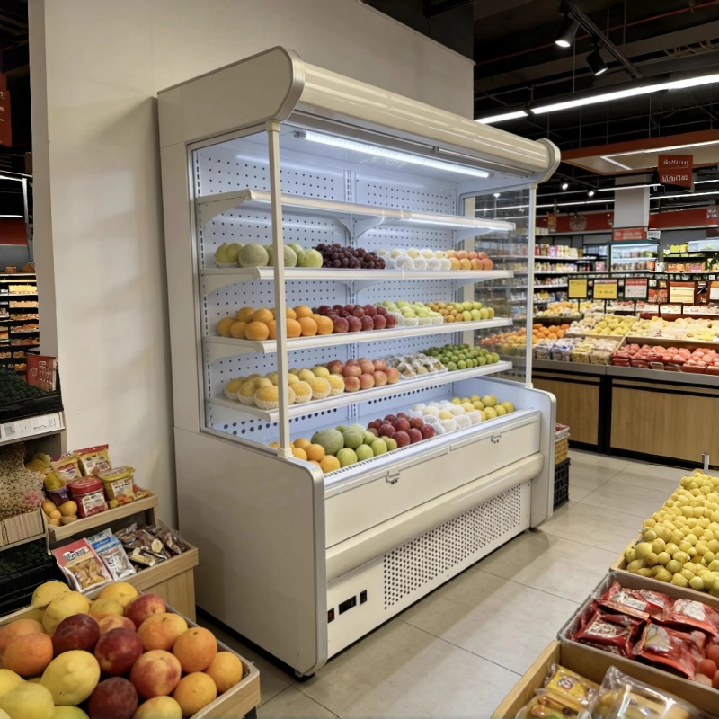 ثلاجة عرض مفتوحة متعددة الأرفف - مراجعة Refrigerated Display Case وسعره