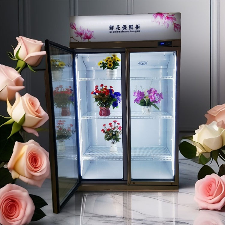 ثلاجة عرض مبردة للزهور، آلة بي - مراجعة Refrigerated Display Case وسعره