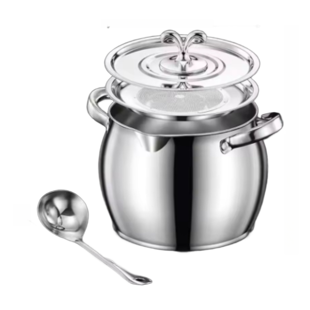وعاء فاصل للدهون، وعاء لتصفية  - مراجعة Commercial Kitchen Oil Filter وسعره
