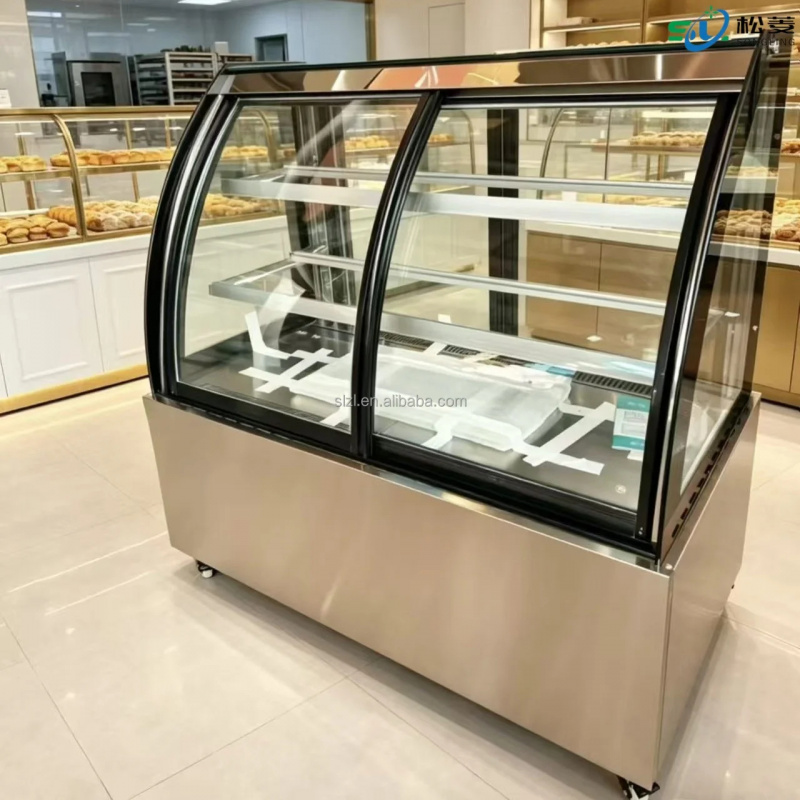 ثلاجة عرض الكيك المخصصة من الف - مراجعة Refrigerated Display Case وسعره